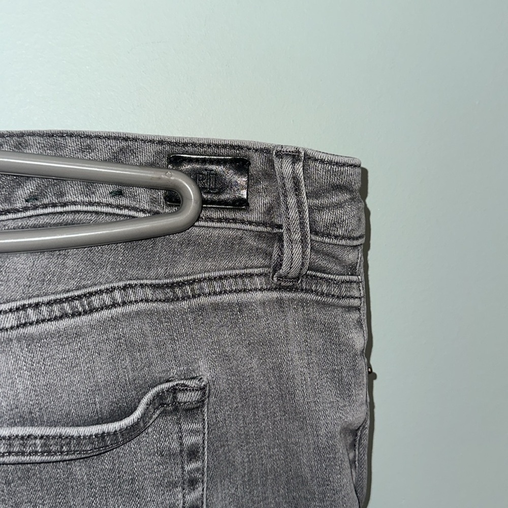 Lauren Ralph Lauren Jeans Womens size16 Gray Wash Premier Straight Denim Stretch - Picture 7 of 11